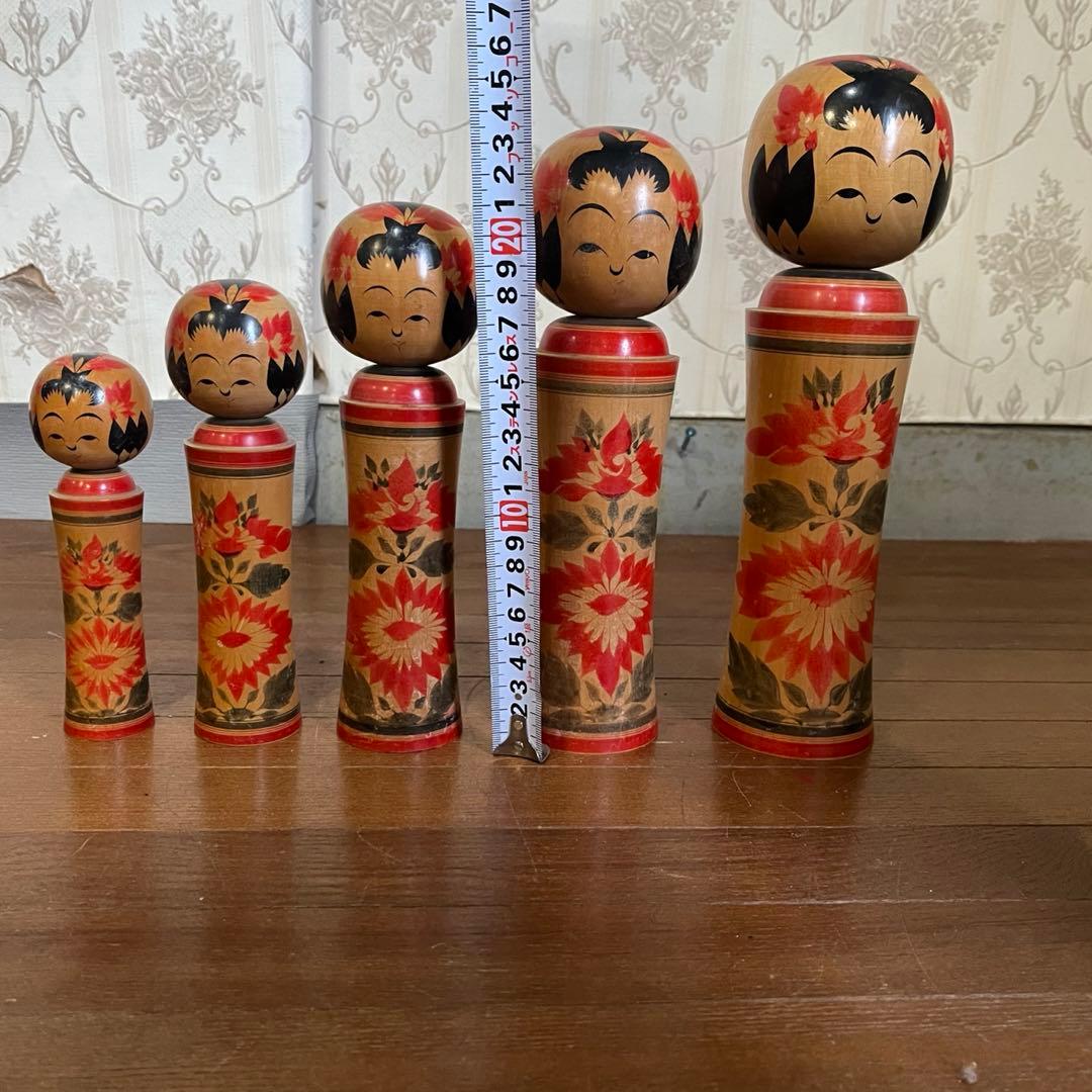 【アンティーク】創作こけし コケシ 18本まとめ 工芸品 置物 民芸品 小芥子