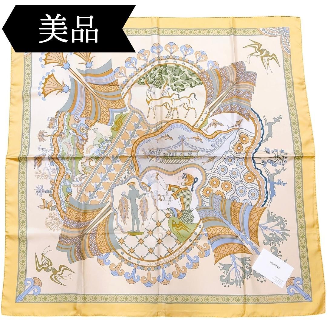 ◇エルメス◇シルク/カレ90/テラの春/スカーフ/希少品/レア/HERMES
