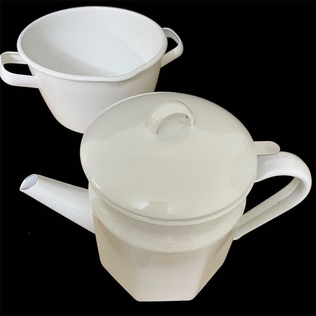 琺瑯　ホーロー　オイルポット　揚げ鍋　天ぷら鍋　日本製　ベルメゾン