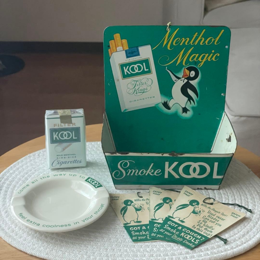 1950’s KOOL クール ビンテージ マッチホルダー BOX 看板 セット