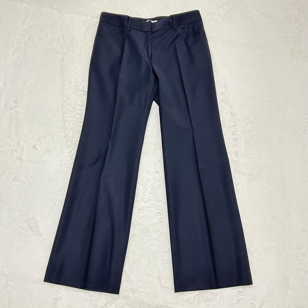 極美品✨ セオリーリュクス スーパー120 パンツスーツ XL位 ネイビー