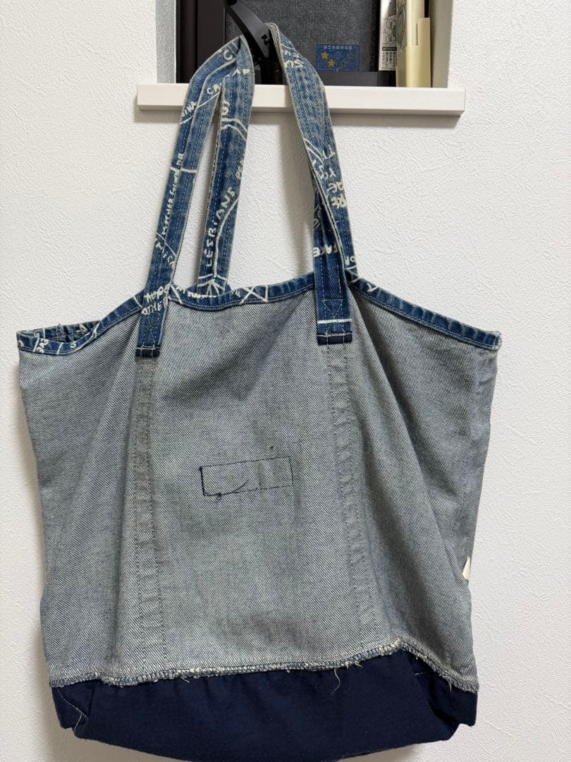 Supreme 地図柄 デニム トートバッグ