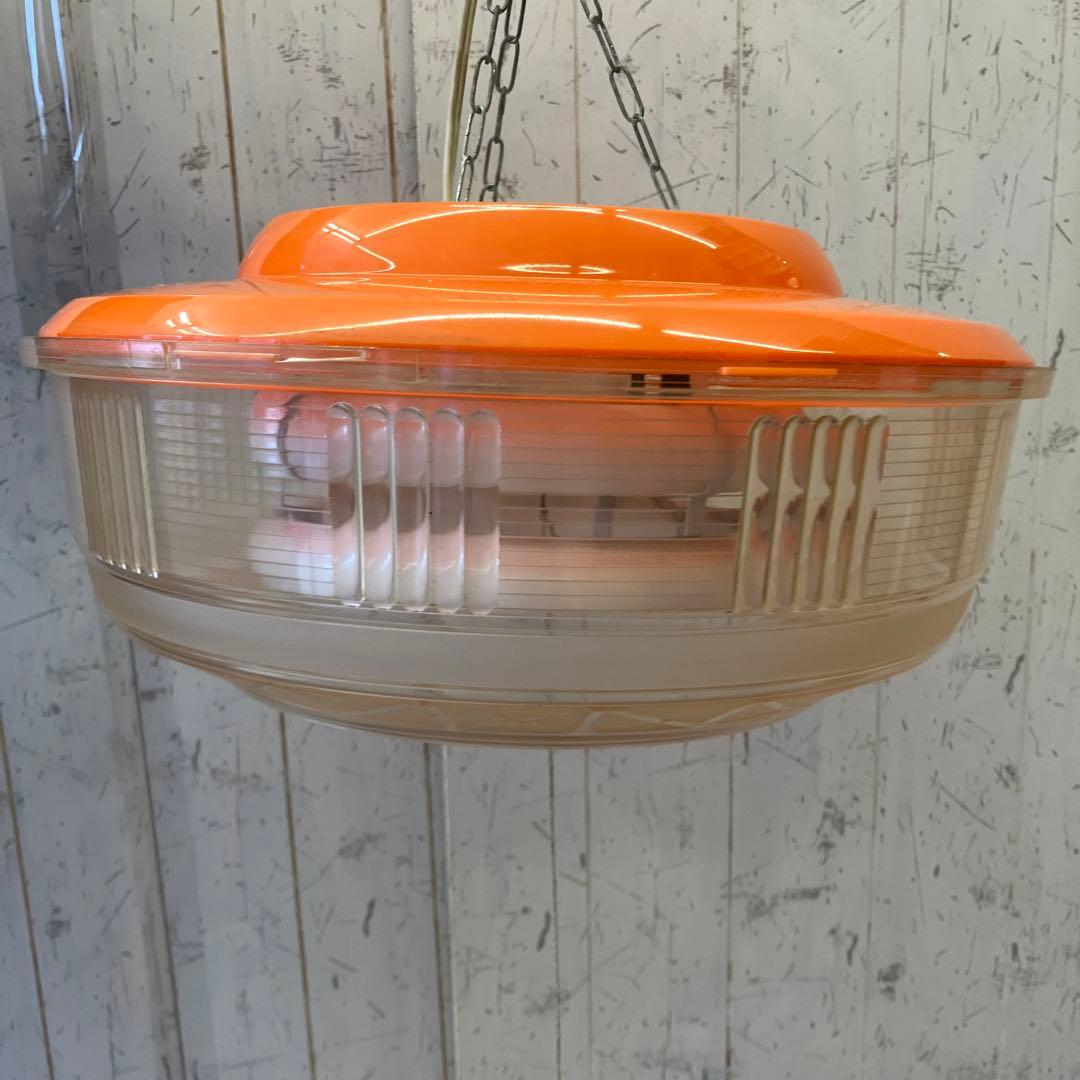 昭和レトロ レトロポップ UFO型ペンダントライト 喫茶店 純喫茶 玉電気蛍光灯