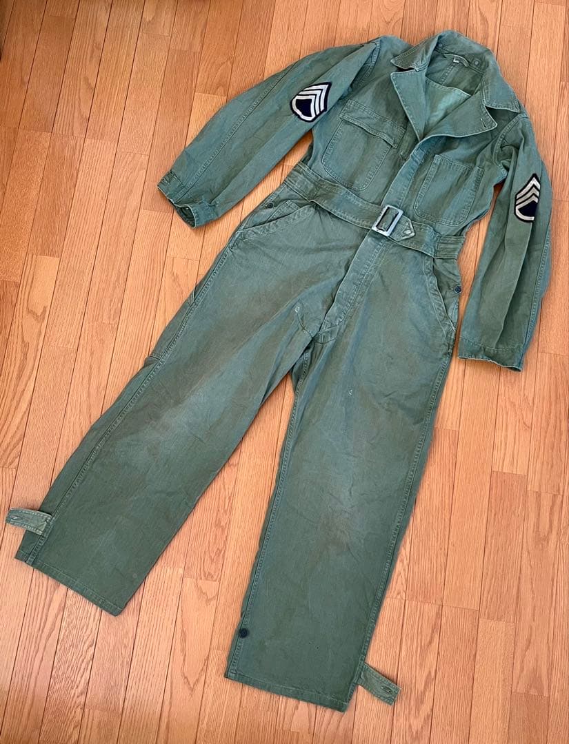 40's U.S.ARMY OD HBT オールインワン つなぎ M1938軍曹