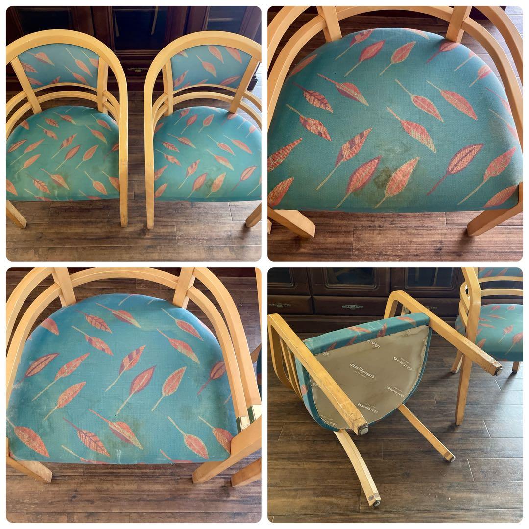 r200 Tsushima kogyo 曲げ木チェア2脚セット 日本家具