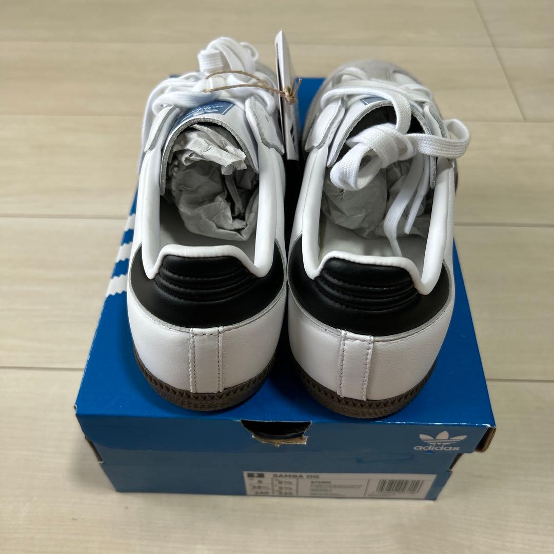 さおりん【新品未使用】adidas Samba ホワイト/ブラック/グレー
