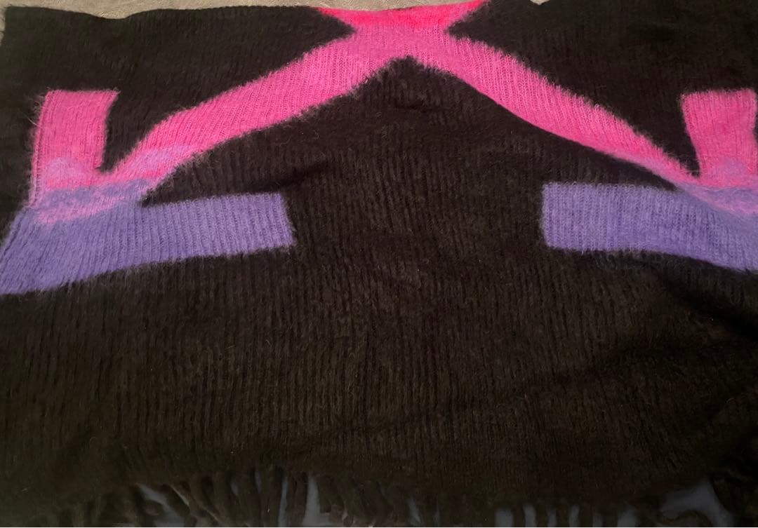 Off-White オフホワイト フリンジ ブランケット