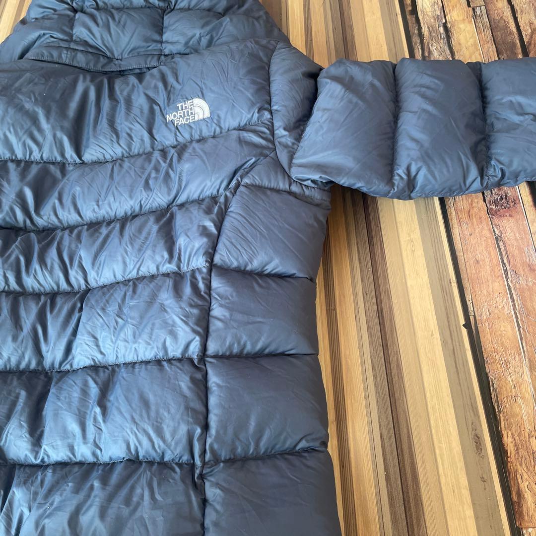 ノースフェイス 700FP ミディアム丈ダウンコート レディースM相当 ブルー
