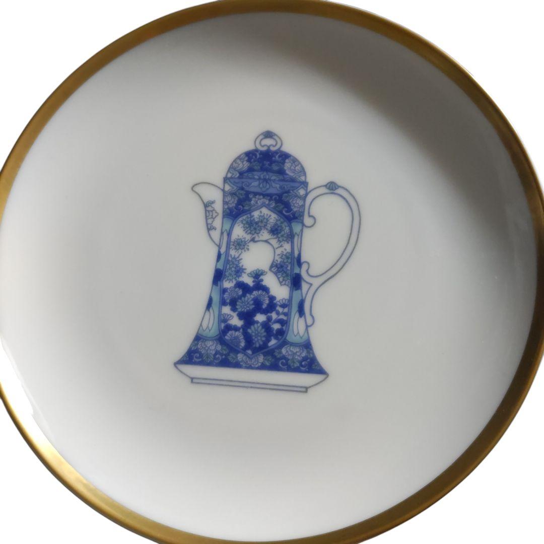 深川製磁　ブルーチャイナ　プレートセット