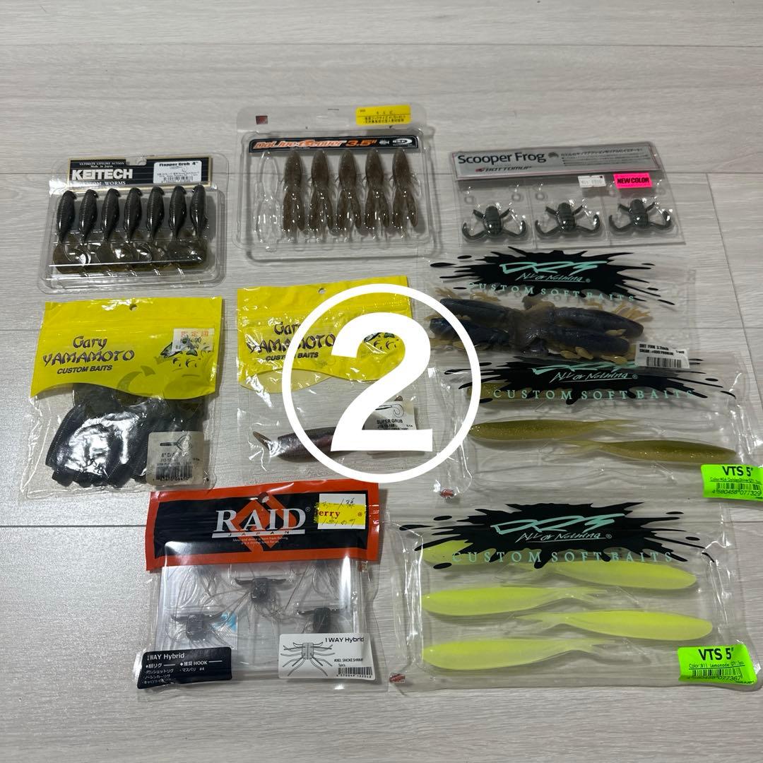 バス釣り引退セット 大量ワーム、ハードルアー、針、ラバージグ、セット