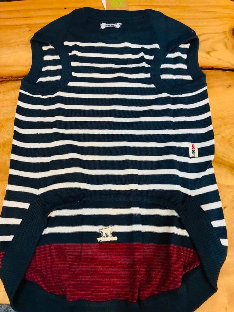 【新品】DOG DEPT ストライプニット犬服