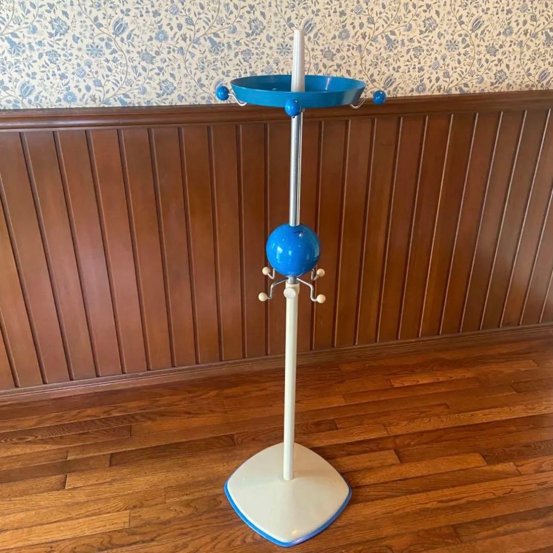 70’s スペースエイジ　ポールハンガー　昭和レトロ　貯金箱付き　当時物