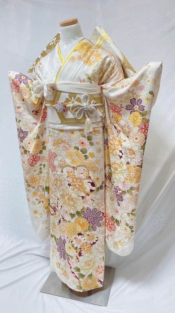 振袖 正絹 成人式　振袖6点セット　振袖フルセット