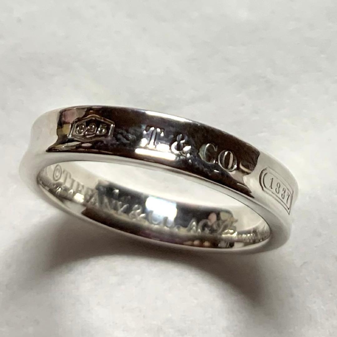 極美品　16号　1837 925 TIFFANY ナロー 指輪　リング　1837