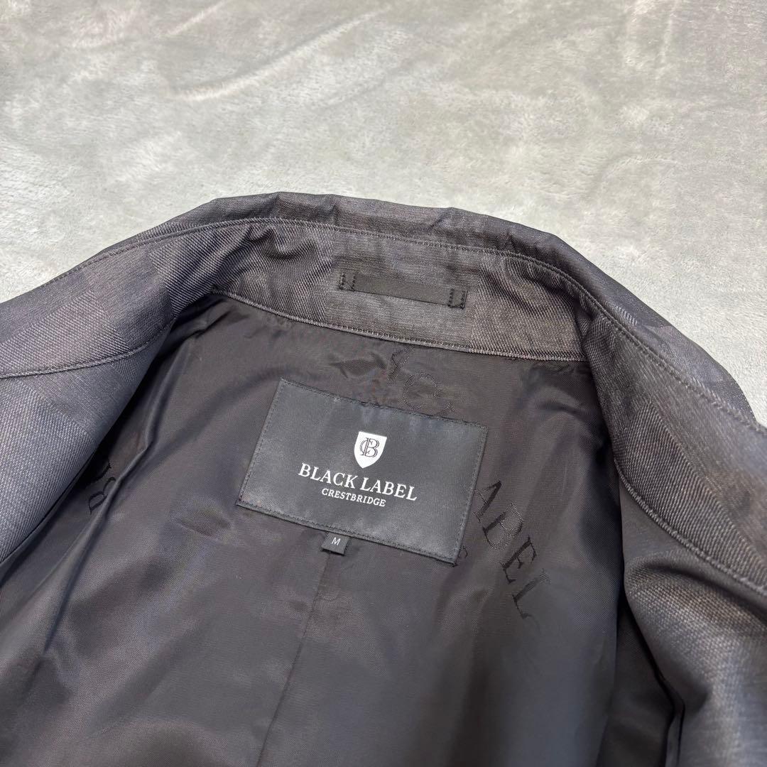 美品✨ブラックレーベルクレストブリッジ　シャドーチェック　ベルト　トレンチコート