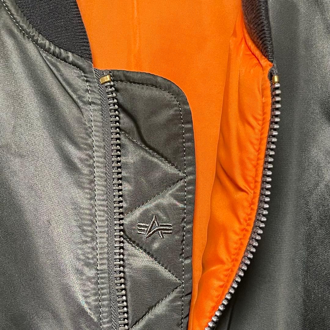 ビッグサイズ 5L★ALPHA MA-1ジャケット グリーン