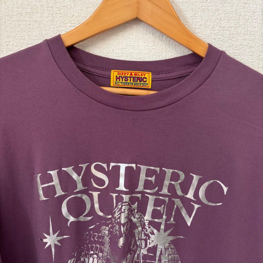希少 HYSTERIC GLAMOUR Queen オーバーサイズ ロンT 紫