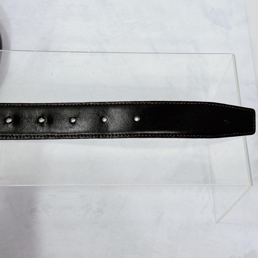 CELINE セリーヌ トリオンフ ダブル回転式ベルト 黒 希少 リバーシブル