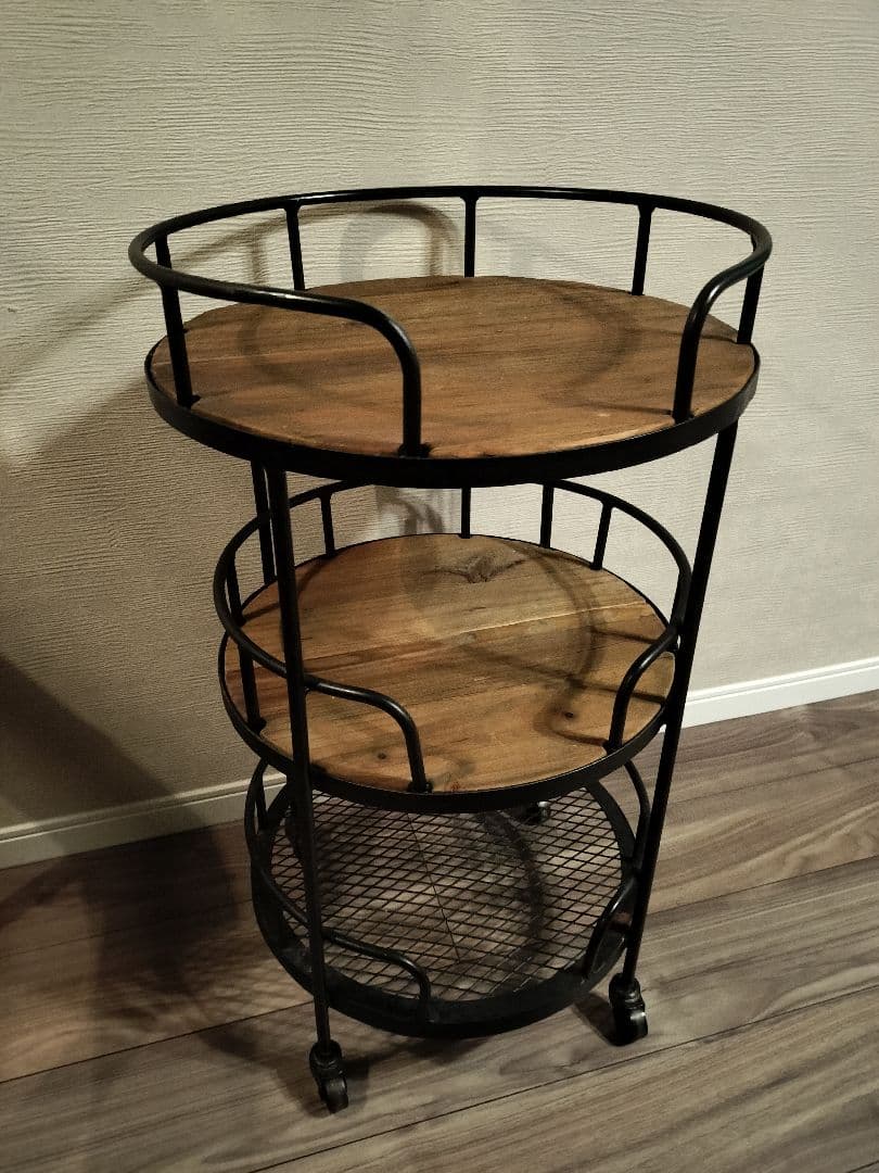 クラッシュゲート ロイド サイドワゴンテーブル ヴィンテージ