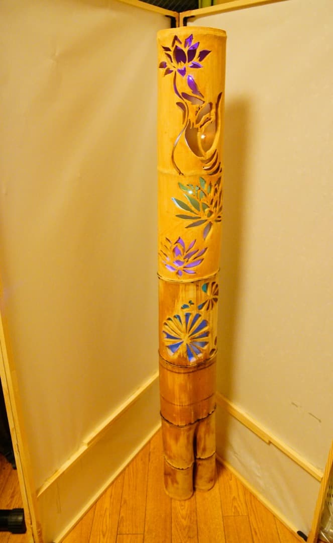 希少二股竹　彩シリーズ　〜〜仏の手・蓮〜〜