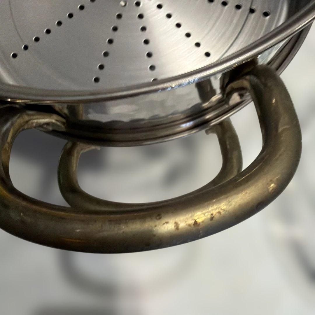 ステンレススチール 蒸し器 両側ハンドルVシリーズ18-8