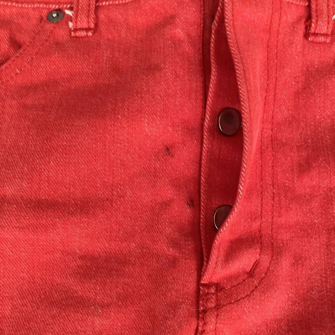 m*）様 レッド デニム タイトスカート