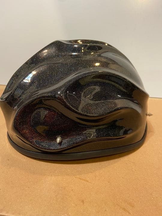 ハーフヘルメット 3Dファイヤーパターン　FRP