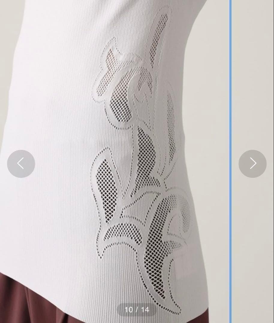 チャコット　ノーソーイング　アラベスクハイネックニット