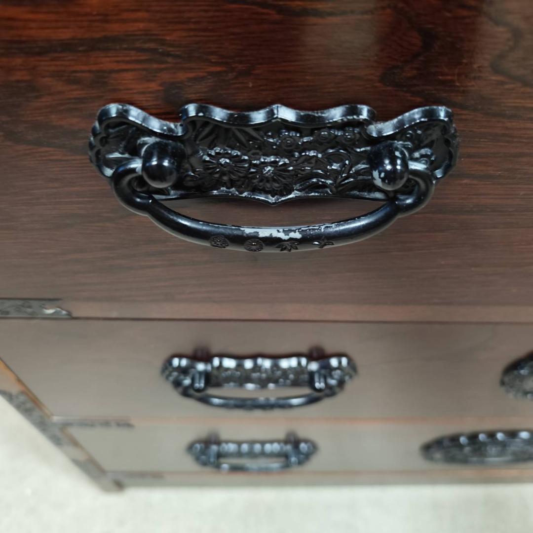 岩谷堂箪笥風 民芸家具 欅 整理タンス 和箪笥 時代箪笥 幅105.5cm