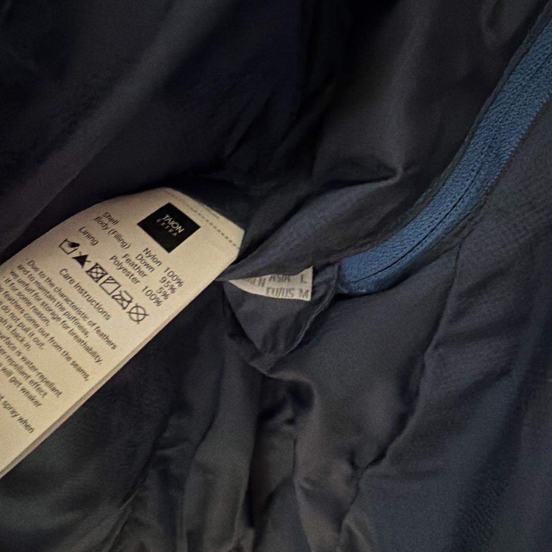 タイオン　エクストラ ダウンジャケット3way ネイビー L ファー付き