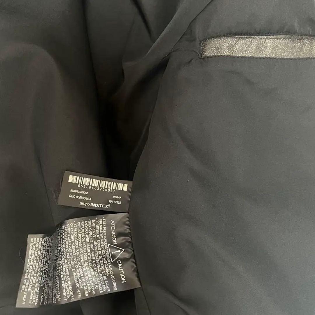 ZARA グラデーションフェイクレザージャケットサイズM ヴィンテージ加工