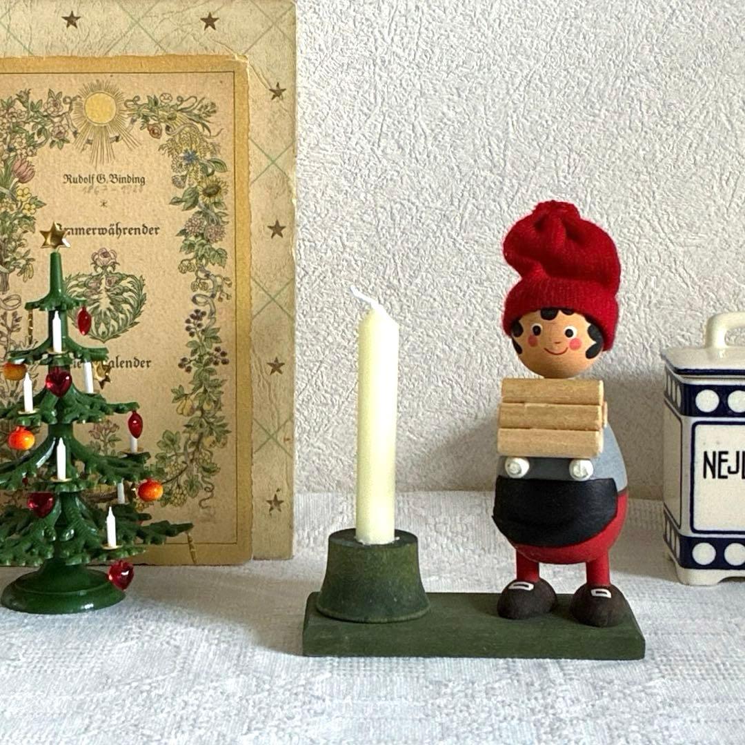 RN163 スウェーデンヴィンテージ ☆ トムテニッセのキャンドルスタンド