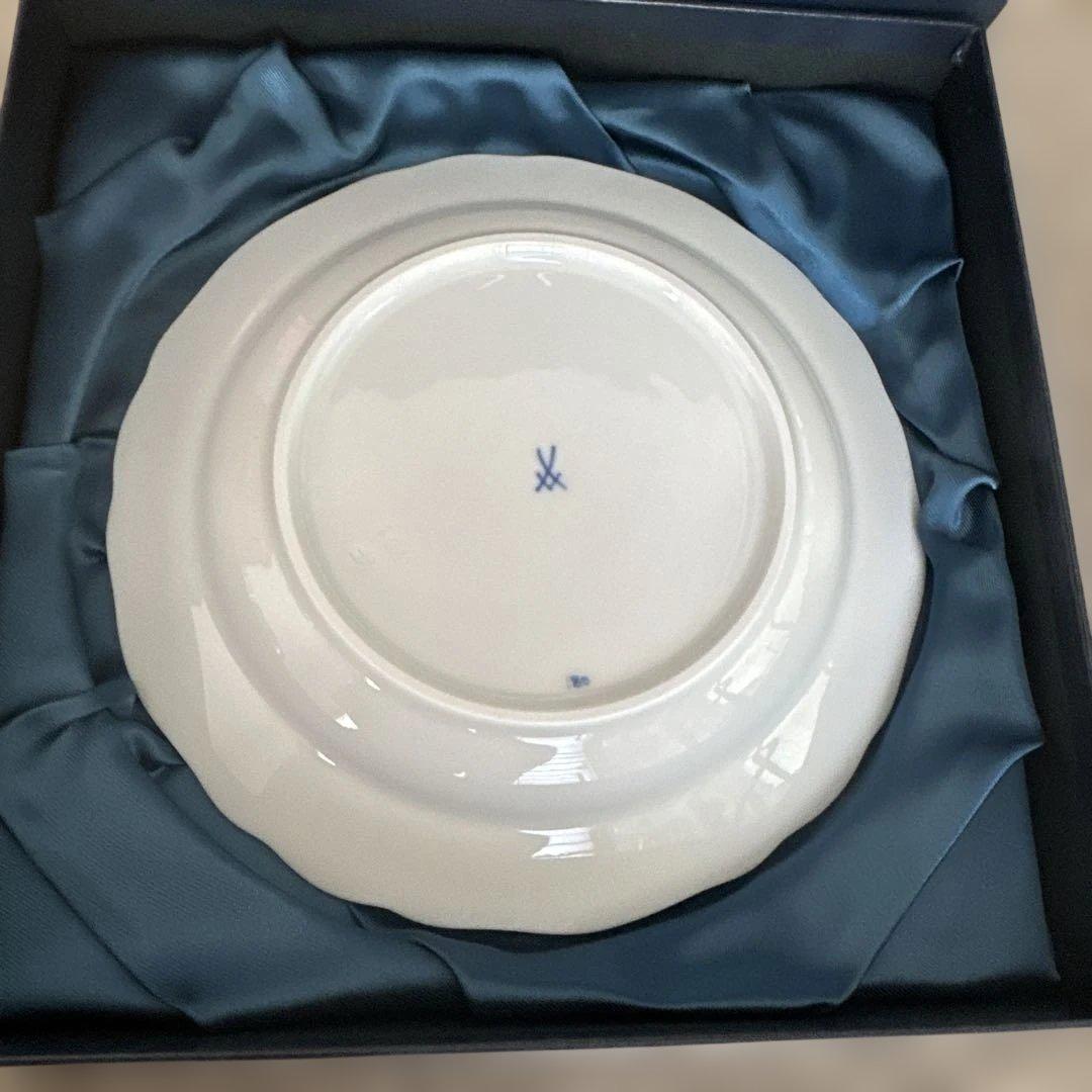 マイセン ブルーオニオン プレート2枚新品　箱入り