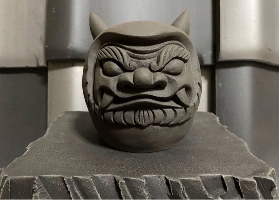 鬼達磨！瓦陶器フィギュア