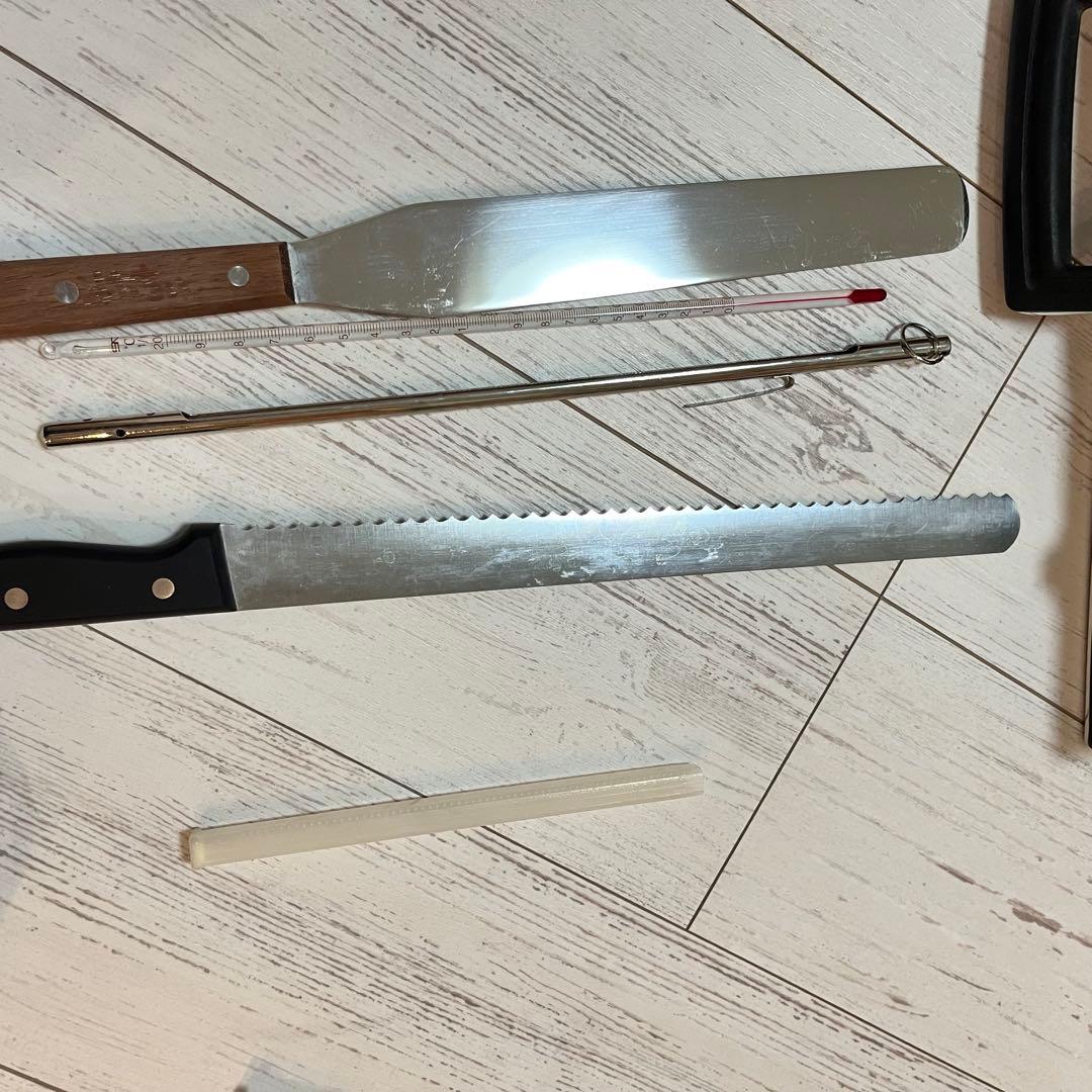 包丁ケース　藤次郎　包丁セット　牛刀　波刃　温度計　ナッペ　パレット　定規付き