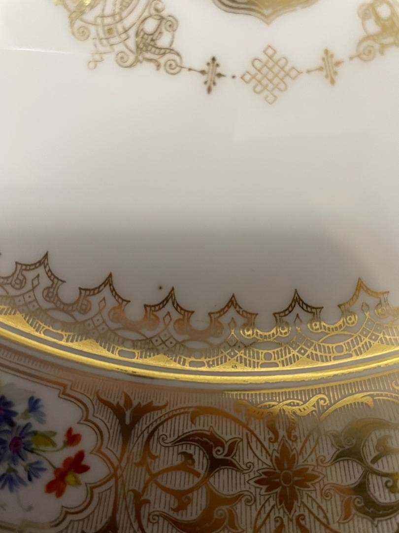 セーブル 花柄 プレート フランス製