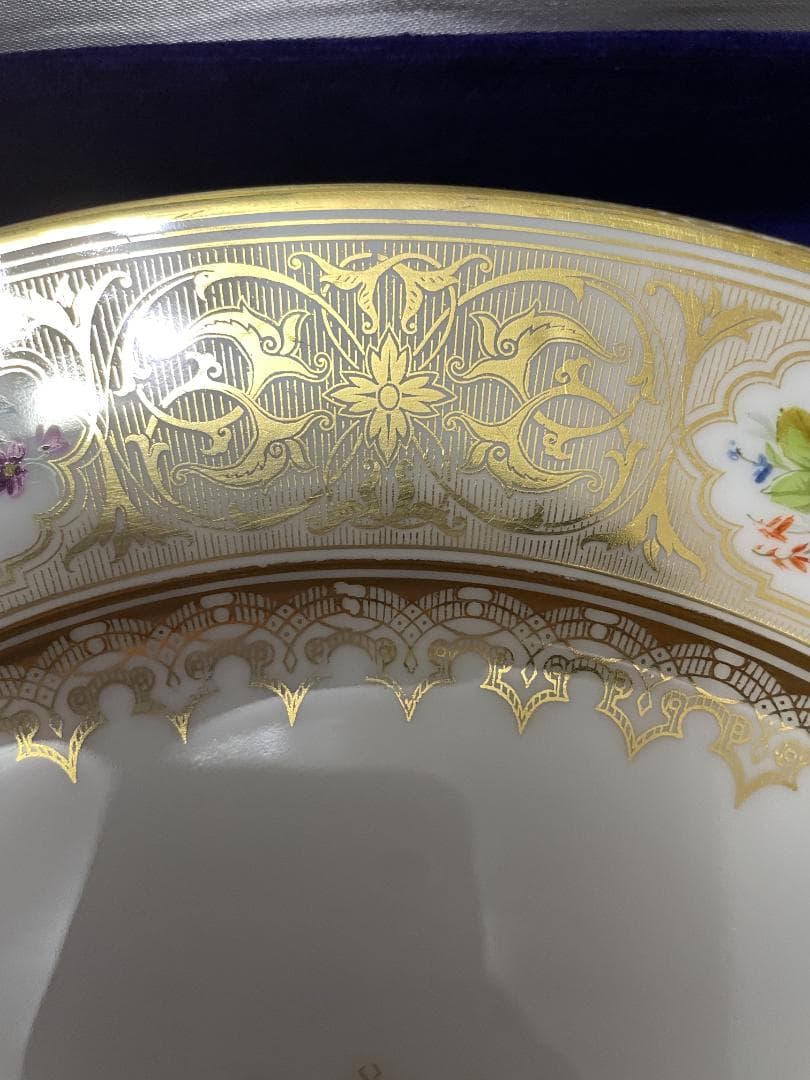 セーブル 花柄 プレート フランス製