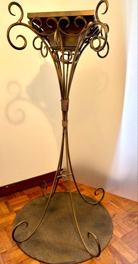 貴重　アンティーク　ディスプレイ　装飾　スタンド　ブロンズ