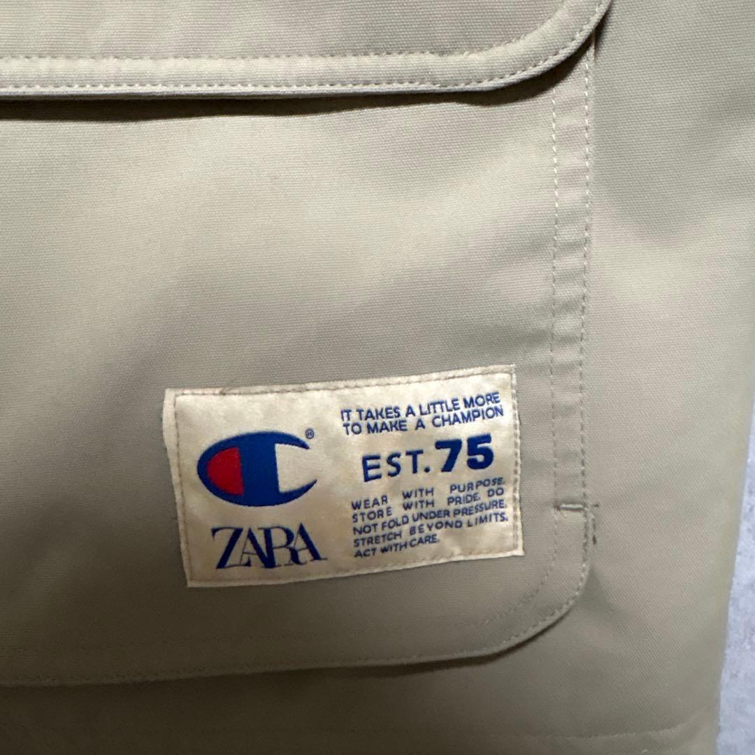 ZARA CHAMPION ® X ZARA パッチポケット付きトレンチコート