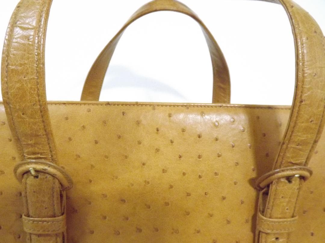 ジャンフランコフェラーリ ヴィンテージ　オーストリッチ　ビジネス　バッグ