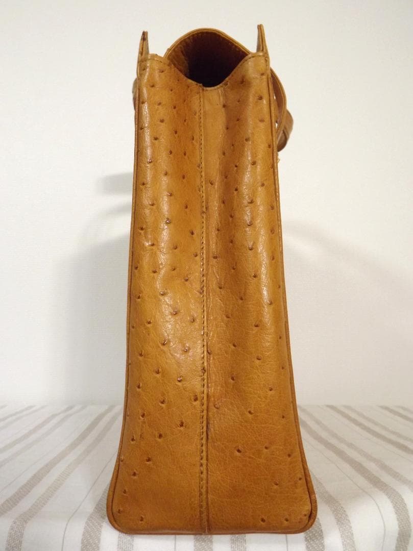 ジャンフランコフェラーリ ヴィンテージ　オーストリッチ　ビジネス　バッグ