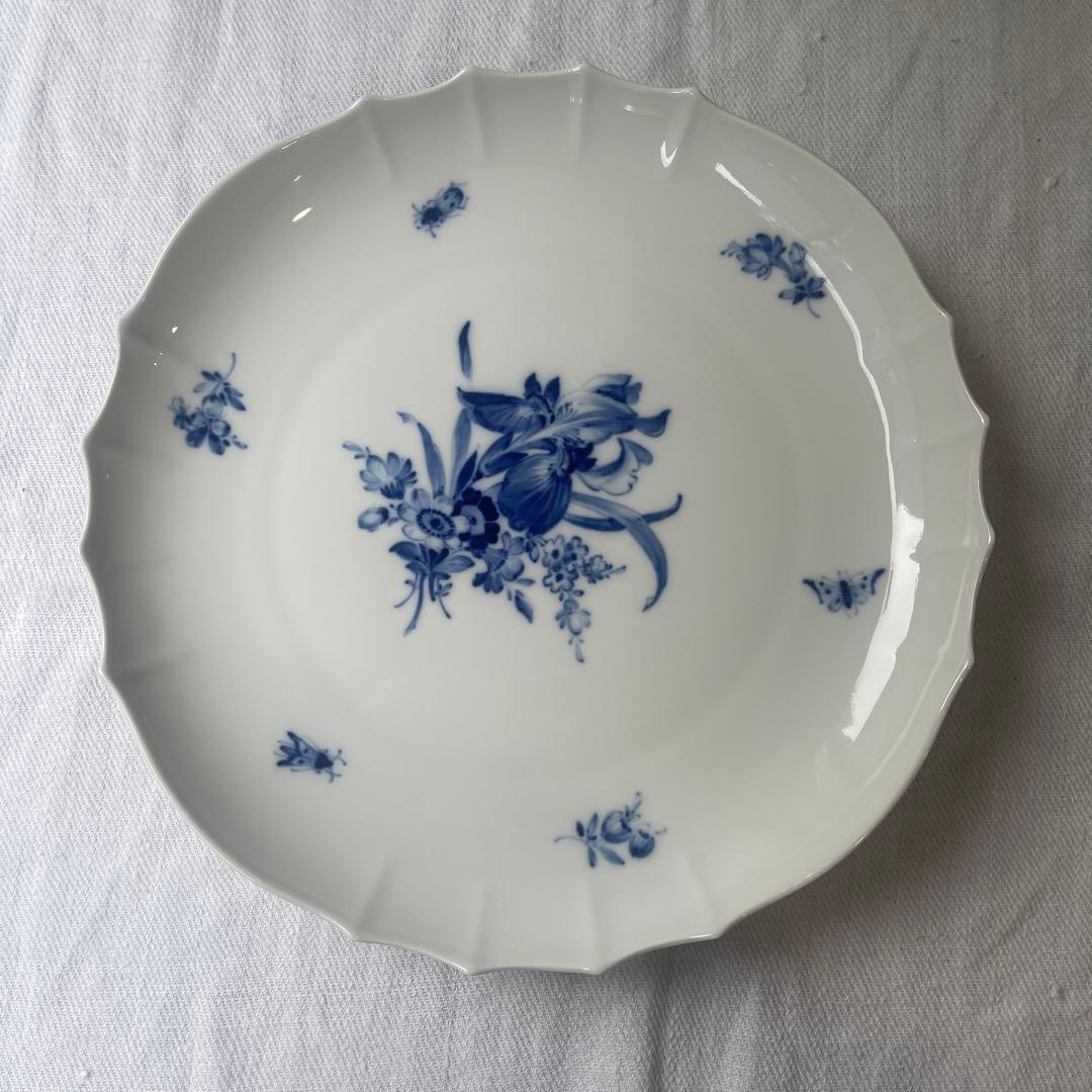 マイセン　青い花　Meissen 大皿　ブルーフラワー　28cm