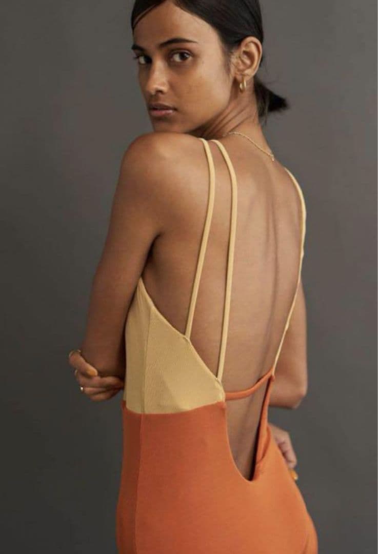 Jonnlynx ジョンリンクス　ワンピース水着　バイカラー