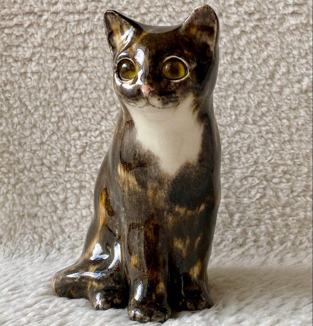 ウィンスタンレイキャット　ケンジントンキャット　三毛サビ仔猫　サイズ2　貫入無し