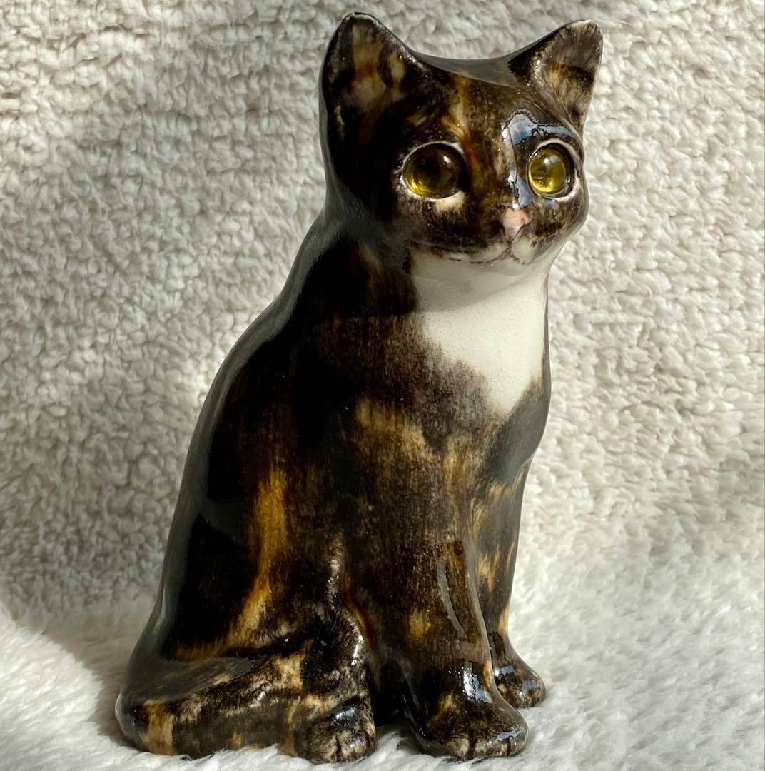 ウィンスタンレイキャット　ケンジントンキャット　三毛サビ仔猫　サイズ2　貫入無し