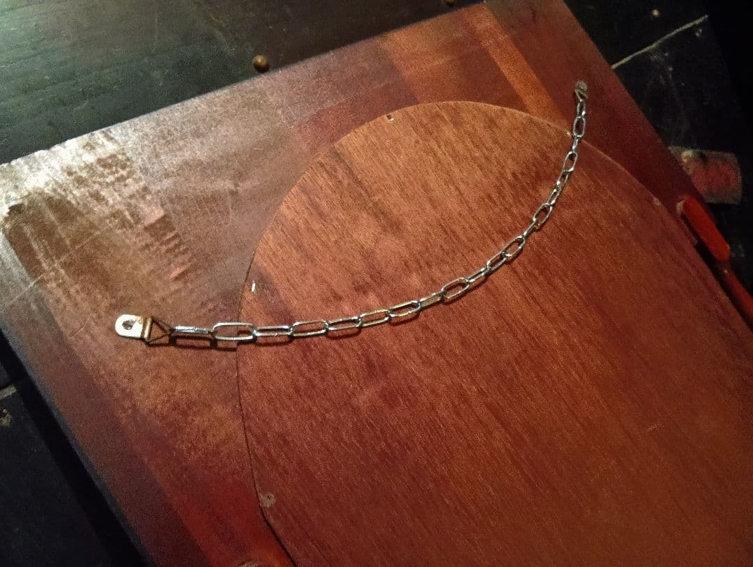 1970's　アラベスク　コロニアル　ウッド　オーバル　ウォール　ミラー