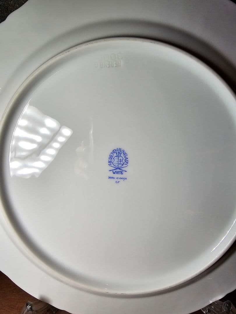 Herendヘレンド バロックホワイト デザートプレート６枚セット