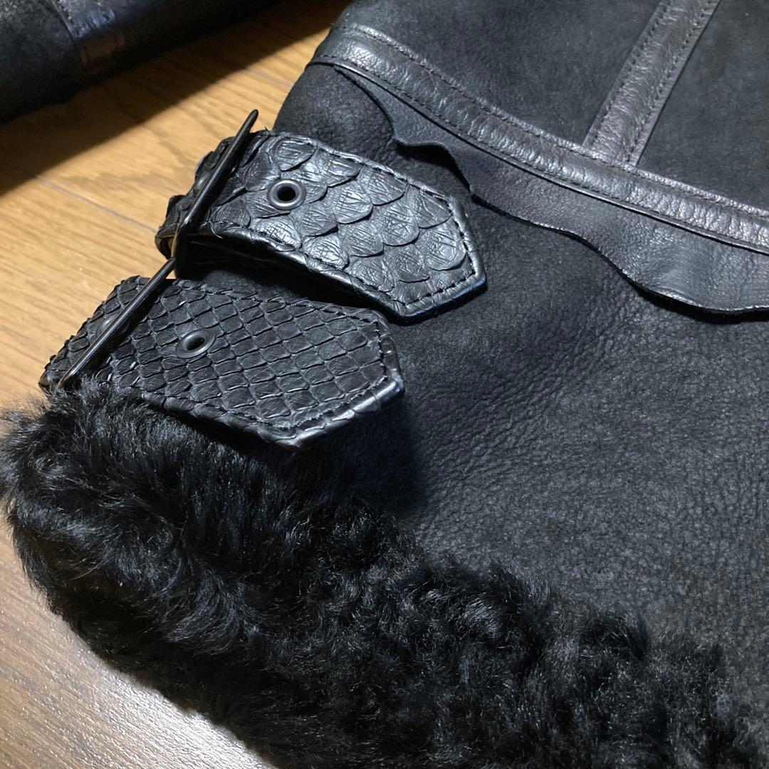 ロエン　レザーライダースジャケット