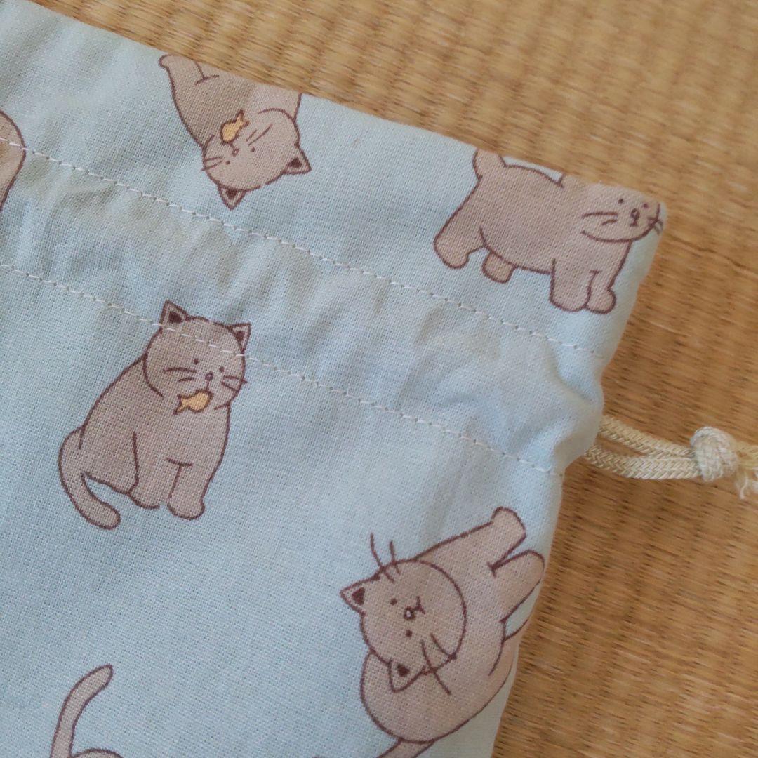 ケーキ様✨お取置中　お弁当袋／おふろキャット2