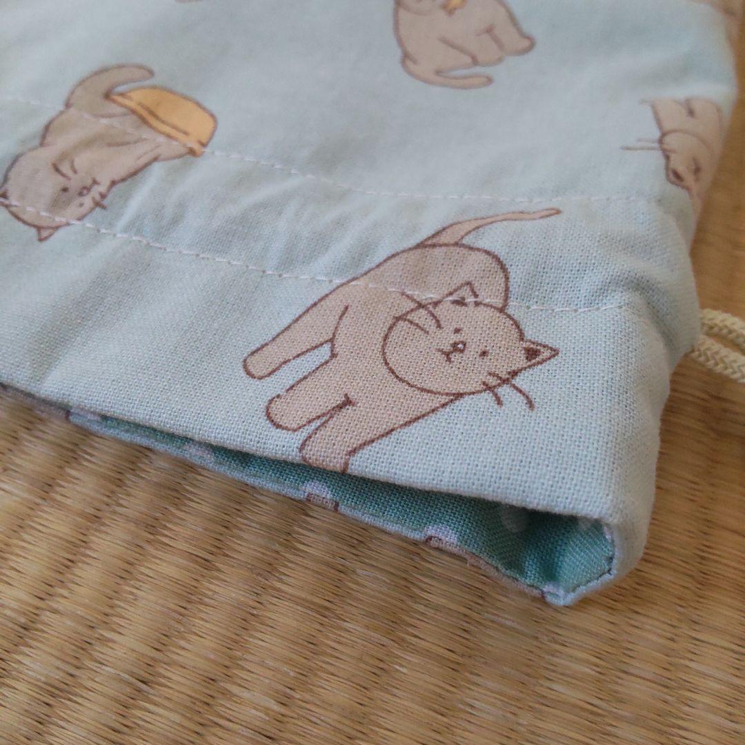 ケーキ様✨お取置中　お弁当袋／おふろキャット2